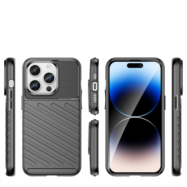 Thunder Case skyddsfodral iPhone 14 Pro robust svart skal