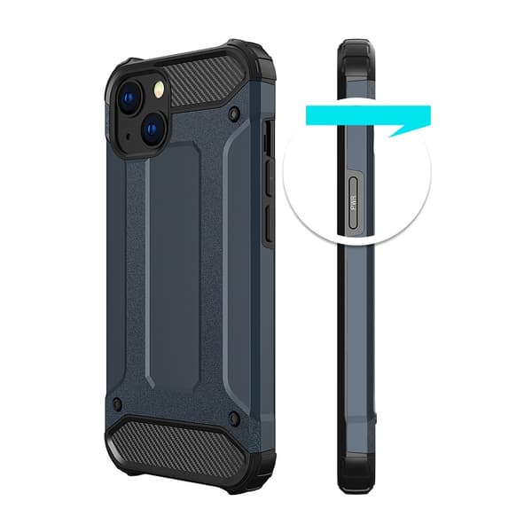 Hybrid Armor Blått Skyddsfodral för iPhone 14 Plus
