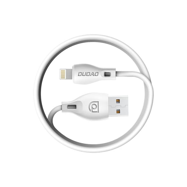 Dudao USB till Lightning-kabel 2.4A 1m Vit (L4L)