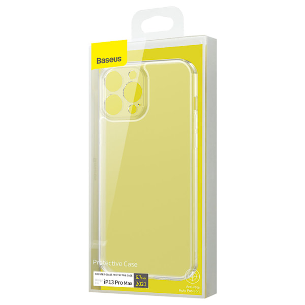 Baseus Satin Glasfodral för iPhone 13 Pro Max - Styvt Allsidigt