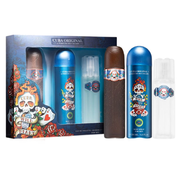 Cuba Original Vild Hjärtats Gåvoset: Eau de Toilette 100ml + Deo