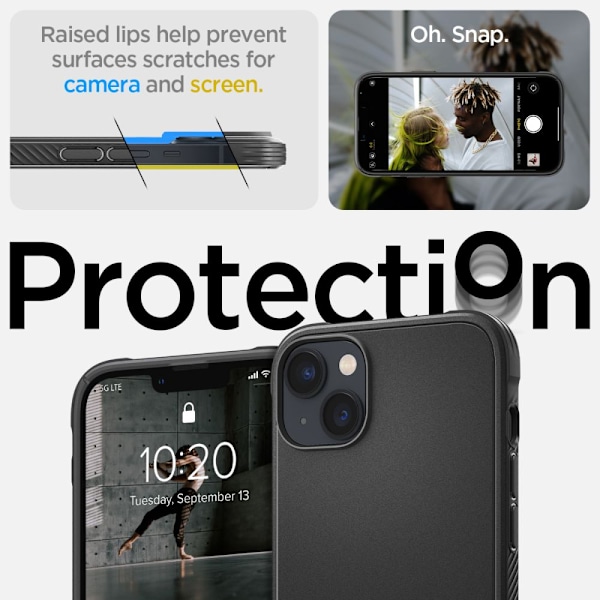 Spigen Rugged Armor Mag-fodral med MagSafe för iPhone 14 - matt
