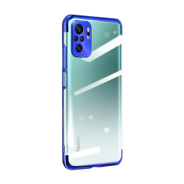 Transparent Fodral med Metallram för Xiaomi Redmi Note 10 5G / P