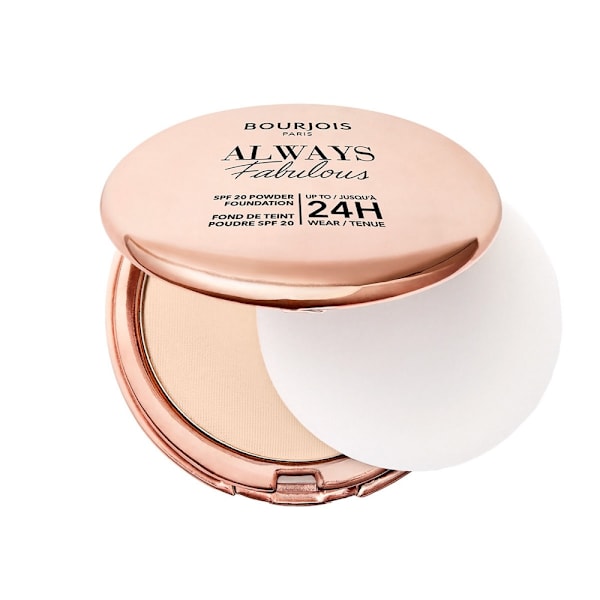 Bourjois Always Fabulous Mattapintainen Kompaktipuuteri SPF20 100 Rose Ivory, 7g