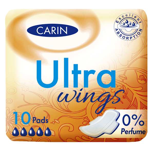 Carin Ultra Wings Sanitary Pads/ 10-pack