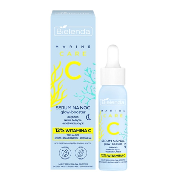 Bielenda Yövoide, Glow-Booster Syväkosteuttava ja Heleyttävä Seerumi, 30 ml