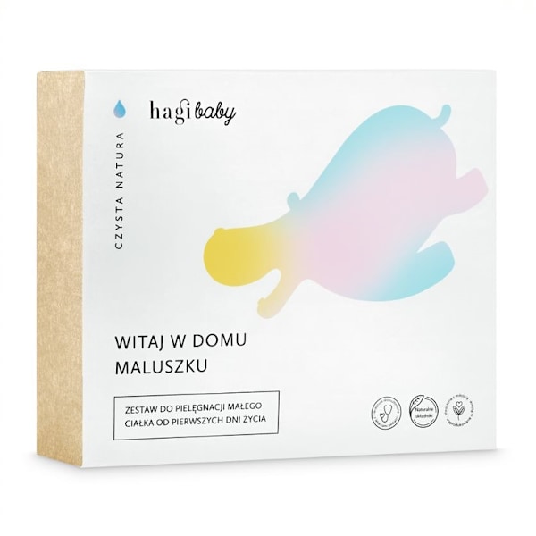 Hagi Baby Välkommen Hem Set: Blöjkräm 50ml + Kroppsolja 150ml +