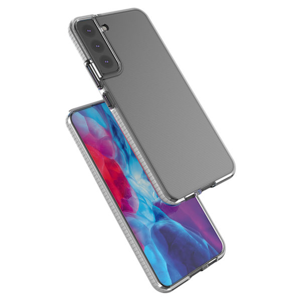 Skyddande Transparent Skal med Färgglad Kant för Samsung Galaxy