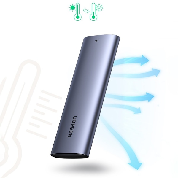 Ugreen SSD M.2 Enhetshölje USB 3.2 Gen 2 (SuperSpeed USB 10 Gbps