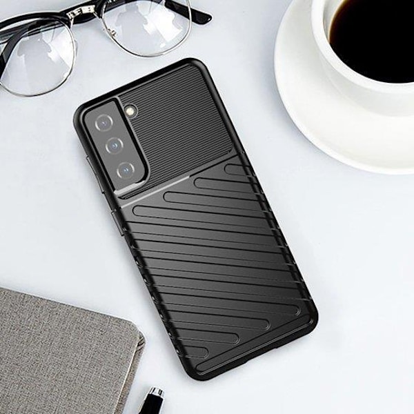 Robust Silikonskal Thunder för Samsung Galaxy A14 5G - Svart