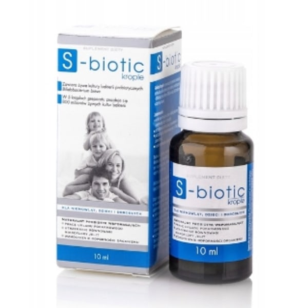 S-Biotic Droppar för Spädbarn/ Barn och Vuxna/ 10 ml