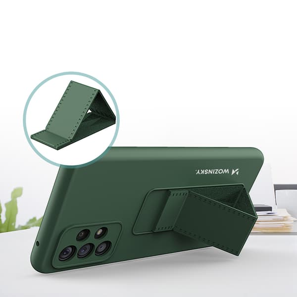 Wozinsky stödfodral silikonfodral med stativ för Samsung Galaxy