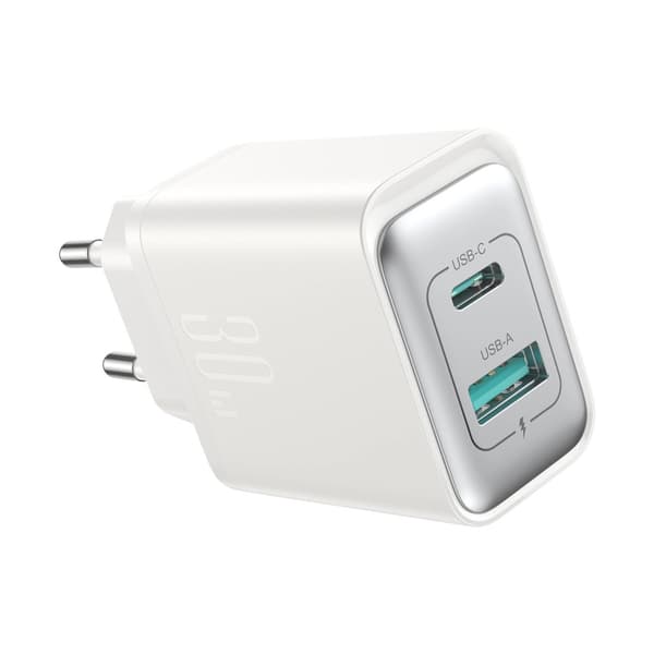 Joyroom JR-TCF15 Väggladdare USB-C/USB-A 30W Vit