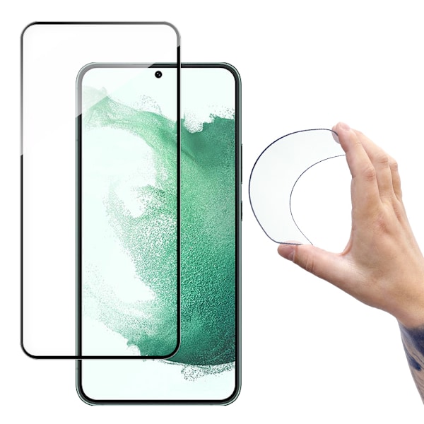 Wozinsky Full Cover Flexi Nano härdat skyddsglas med ram för Sam