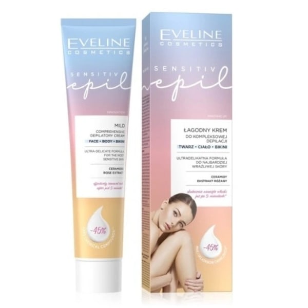 Sensitiv huddepilationskräm - Eveline Sensitive Epil/ 125 ml