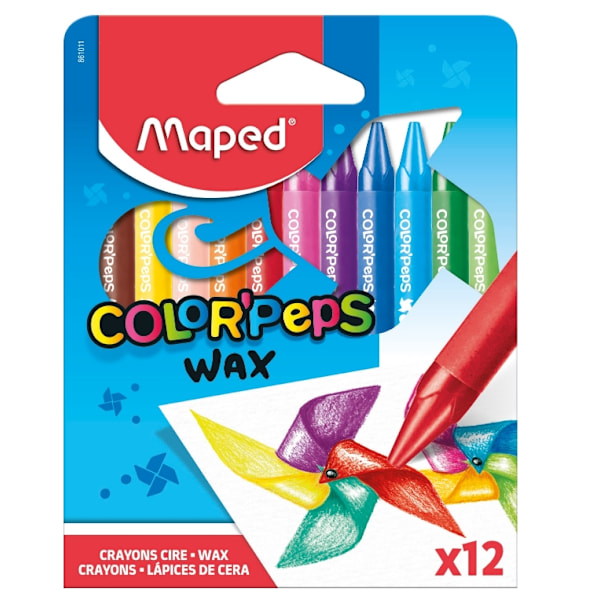 12-pack Färgrika Maped Color Peps Vaxkritor