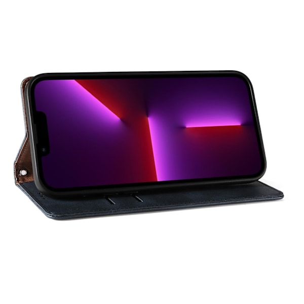 Magnetisk Plånboksfodral Blå för iPhone 14 Pro Max med Stativ oc