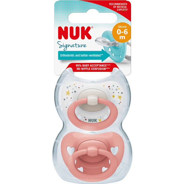 Nuk Signatur Silikonsked/ Grupp 1/ 2-pack (Importerad från Tyskl
