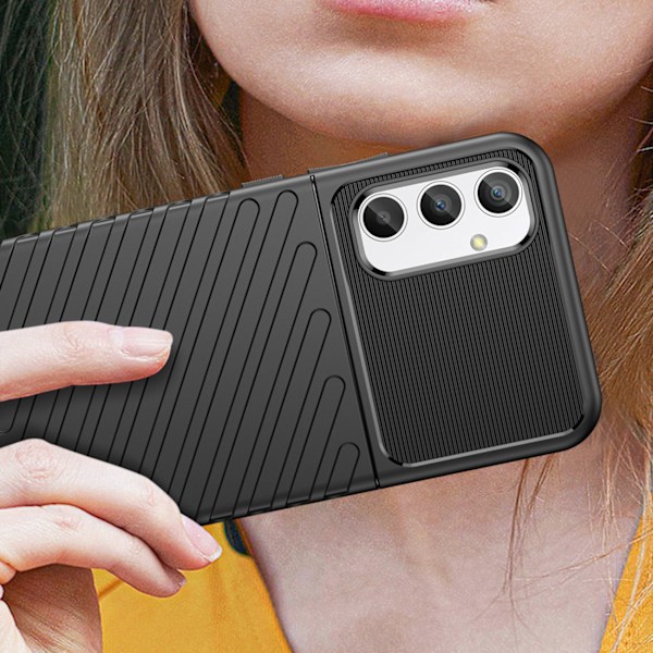 Thunder Case Stöttåligt Fodral för Samsung Galaxy A34 5G - Svart
