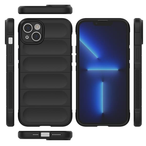 Skyddande Blått Fodral för iPhone 14 Plus - Flexibelt och Slagfa