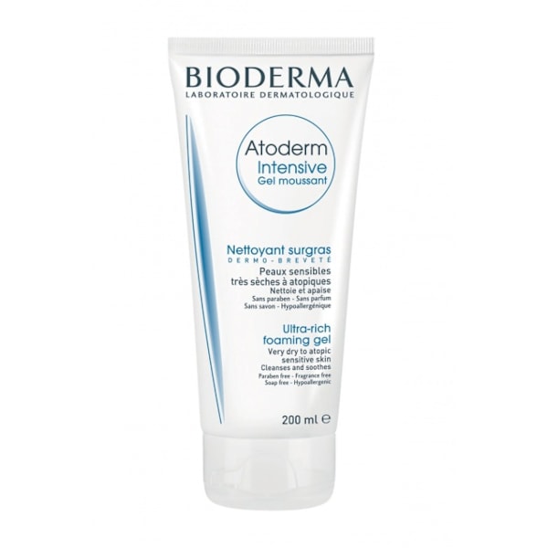 Bioderma Atoderm Intensive, Puhdistava ja kosteuttava geeli atooppiselle iholle, 200ml.