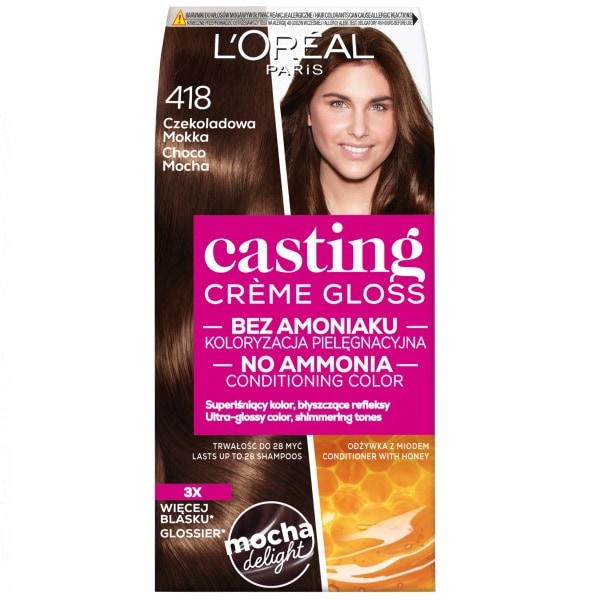 L'Oreal Paris Casting Creme Gloss Hårfärg 418 Choklad Mokka.