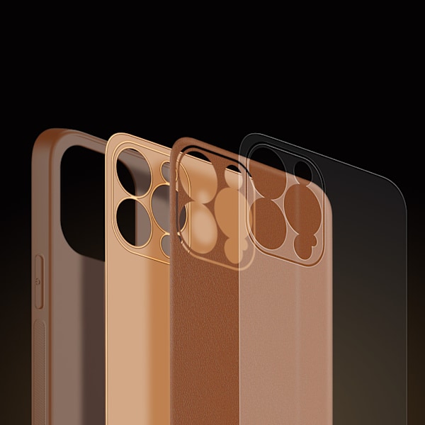 Dux Ducis Yolo Elegant iPhone 14 Pro Fodral - Brun Syntetläder S