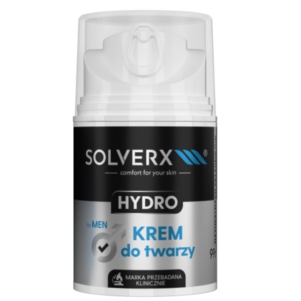 Ansiktskräm för män Solverx 50ml - Avancerad hudvård för män med