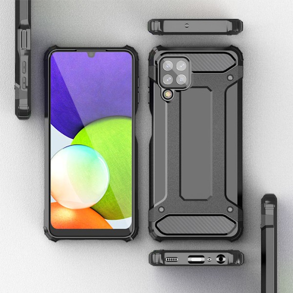 Galaxy A22 4G Skyddande Hybrid Skal - Guldfärg