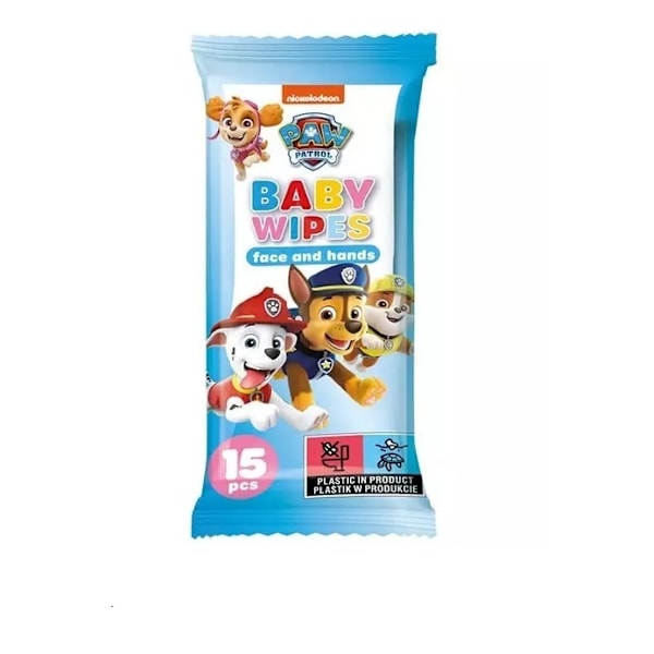 Paw Patrol, Kasvopyyhkeet käsille, 15 kpl