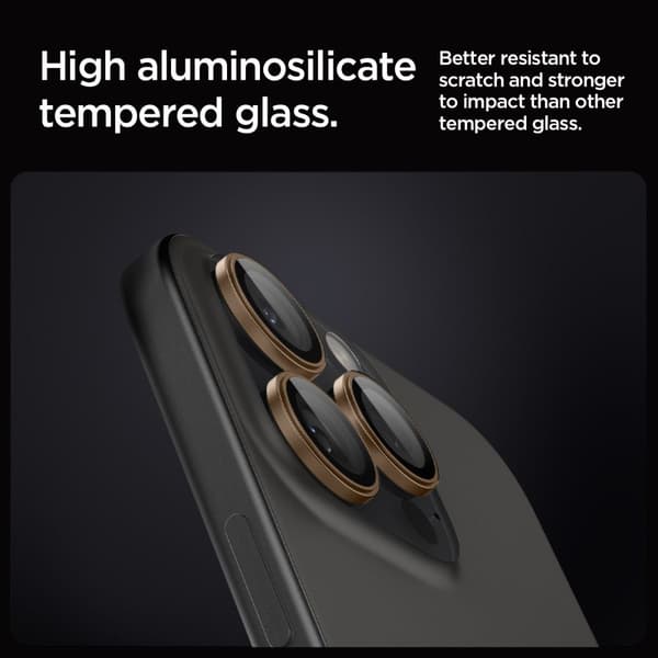 Spigen Optik Pro GLAS.TR ”EZ FIT” 2-PACK Kameraskydd för iPhone
