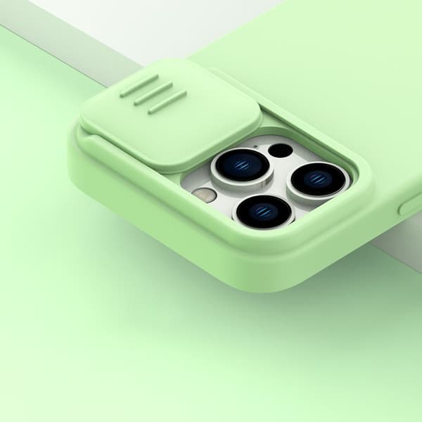 Nillkin CamShield Silkeslen Silikonskal för iPhone 14 Pro Max Bl