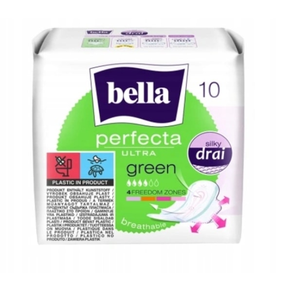 Bella Perfekt Ultra Grön Bindor/ 10 stycken