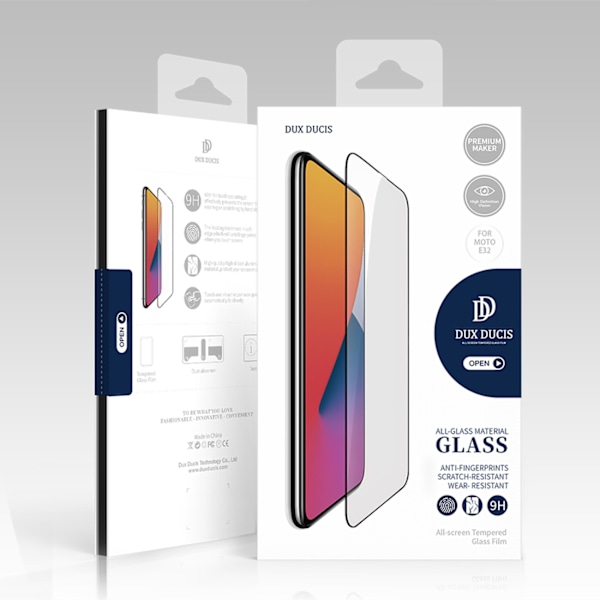 Dux Ducis 10D Härdat Glas Skärmskydd 9H med Ram för Motorola Mot