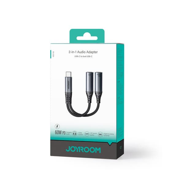 Joyroom SY-C03 USB-C Adapter 2-i-1: Dubbel USB-C-anslutningsadap
