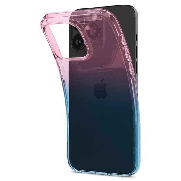 Spigen Liquid Crystal-Fodral för iPhone 15 Pro - Rosa och Blå
