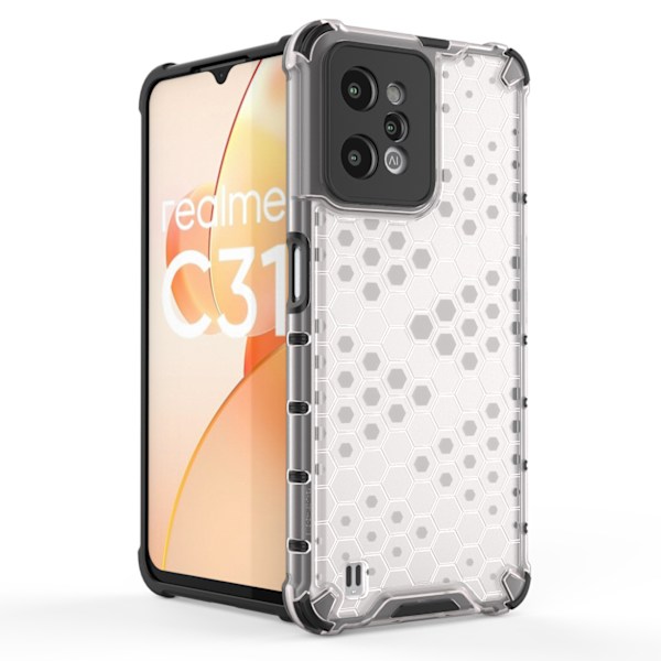 Realme C31 Stötsäkert fodral med gelram Transparent