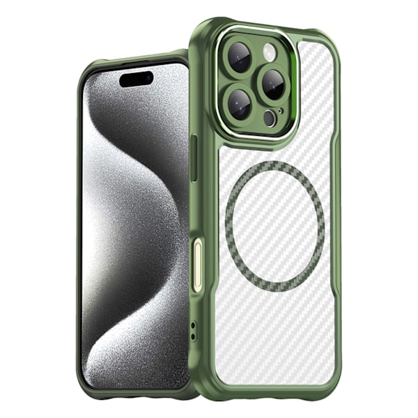 Silikonfodral Leading Series MagSafe för iPhone 16 Pro Max - Grö