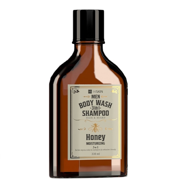 HiSkin Män Whisky Duschgel & Schampo 3-i-1 Honung för Kropp/ Hår