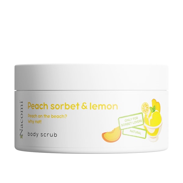 Nacomi Kroppspeeling med Doft av Persikosorbet och Citron/ 100ml