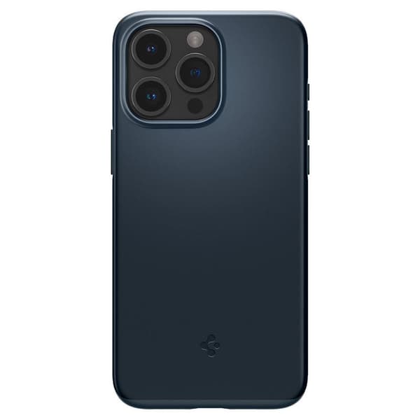 Spigen Thin Fit Skal för iPhone 15 Pro Max - Svart Metall