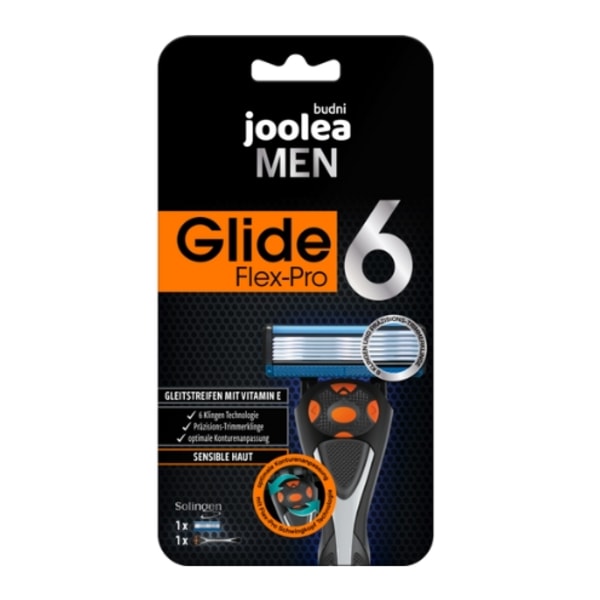 Joolea Herr Glide Flex-Pro 6/ Känslig Hud Rakapparat + Utbytbar