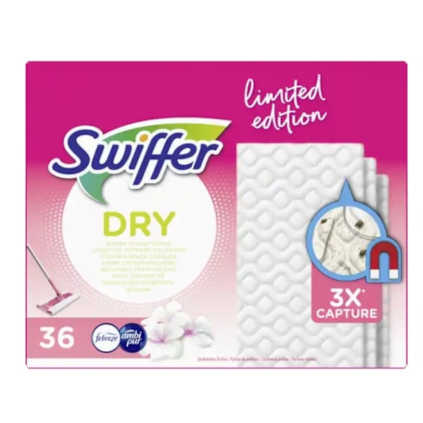 Swiffer Torrtorkande Refilldukar/ Förstärkningssats för Set/ 36