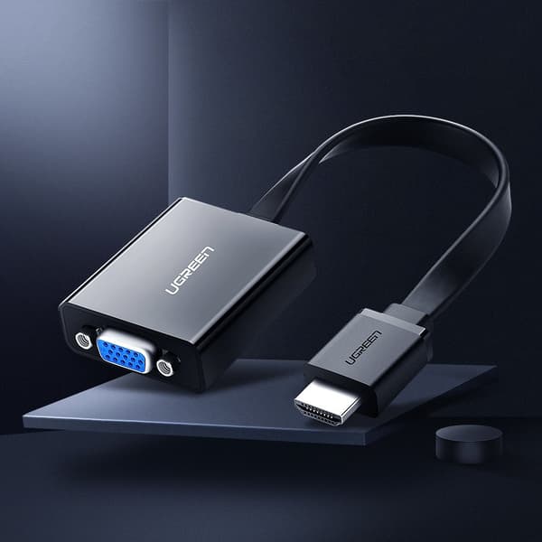 Ugreen HDMI till VGA Adapter med Micro USB/Aux 3/5 mm Mini Jack