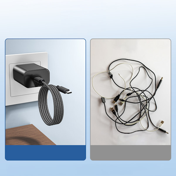 Choetech XCC-1052 100W Magnetholder USB-C Kabel - 1,2m Sort