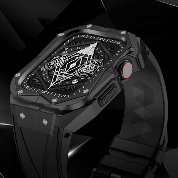 Kingxbar CYF140 2i1 robust stålskal för Apple Watch SE/ 6/ 5/ 4