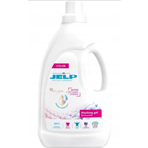 Jelp Hypoallergeniskt Tvättmedel för Färgade Textilier/ 2000 ml