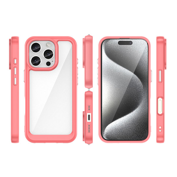 Skyddsfodral Outer Space Gelram iPhone 16 Pro – röd