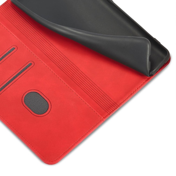 Samsung Galaxy S23 Ultra Plånboksfodral med Stativfunktion Rött