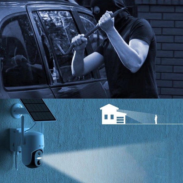 Choetech WiFi Kamera med Android/iOS-styrning + 5W Solpanel (ASC